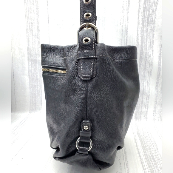 Coach 15064 Soho Black Pebbled Leather Convertible Crossbody Bag - Picture 3 of 16